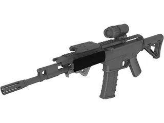 Magpul Masada 3D Model preview