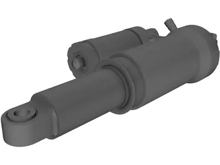 Shock Fox Racing Shox DHX 5 Air 3D Model preview