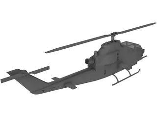 Bell AH-1 Cobra 3D Model preview