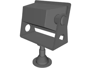 Halogen Floodlight 3D Model preview