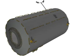 ISS Lab Module 3D Model preview
