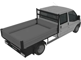 Ford Transit Benne Double Cabine 3D Model preview