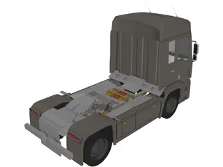 MAN TGA Steyr 3D Model preview