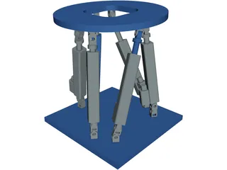 Stewart Platform 3D Model preview