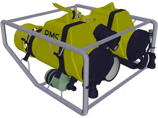 Undersea Pipeline Inspection ROV 3D Model preview