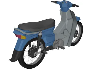 Honda C100 Dream 3D Model preview