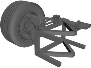 Suspension Car 3D Model preview