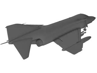 F-4 Phantom 3D Model preview