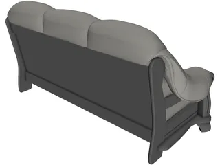 Sofa Leather 3D Model preview