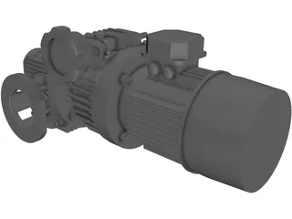 Motor Reductor 3D Model preview