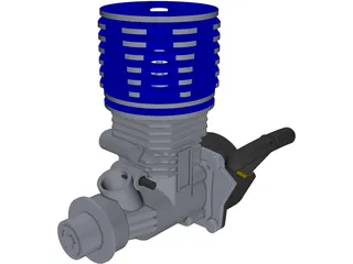 RC Engine 3D Model preview