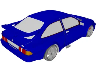Ford Sierra RS Cosworth MK1 3D Model preview