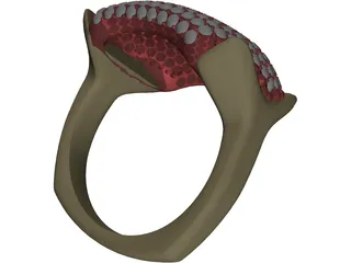 Ring With Diamond 3D Model preview