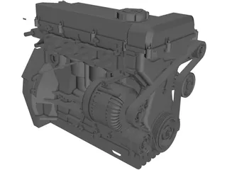 Nissan SR20 Engine 3D Model preview
