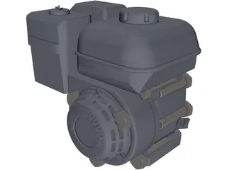 Honda GX200 Engine 3D Model preview