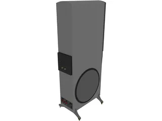 Klipsch KSP-400 Tower Speaker 3D Model preview