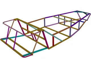 Frame Locost 3D Model preview