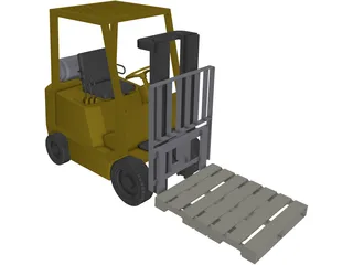 Forklift Yale 3D Model preview