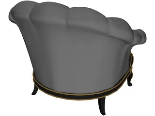 Classic Armchair 3D Model preview