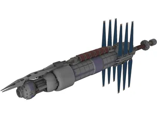 Babylon 5 Station 3D Model preview