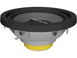 Pioneer Speaker 3D Model preview