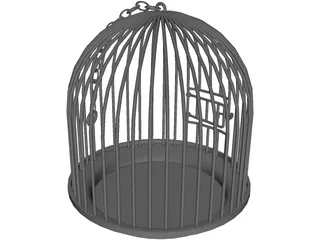 Bird Cage 3D Model preview