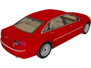 Audi A8 Long 3D Model preview