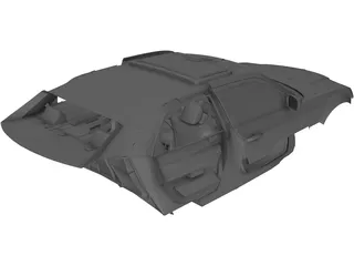 Interior Chrysler 300C 3D Model preview