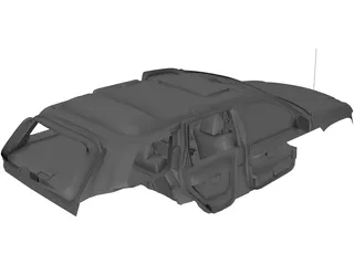 Interior Jeep Grand Cherokee 3D Model preview