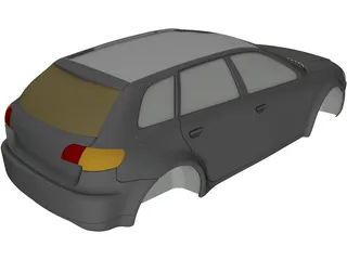 Audi A3 Body 3D Model preview