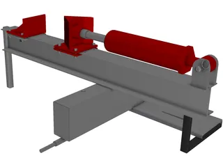 I Beam Log Splitter 3D Model preview