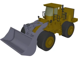 Front Loader 3D Model preview