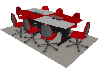 Conference Table 3D Model preview