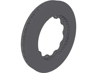 Brake Disc Front AP Racing 355mm 3D Model preview
