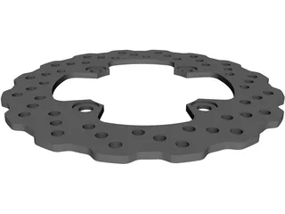 Brake Rotor Rear Kawasaki ZX10R 3D Model preview