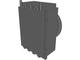 LC-200 TEC Air Cooled Liquid Chiller 3D Model preview