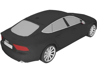 Audi A7 Sportback 3D Model preview