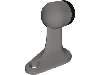 Floor Mounted Door Stop 3D Model preview