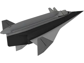 Spyral Space Ship 3D Model preview