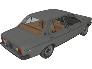 Fiat 131 Mirafiori 3D Model preview