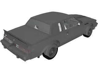 Buick Regal GNX (1987) 3D Model preview