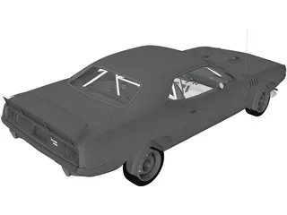 Chrysler Cuda 426 (1971) 3D Model preview