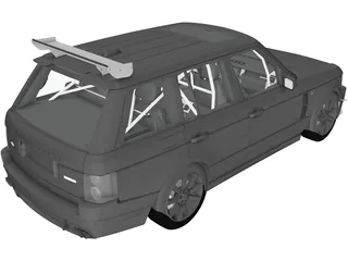 Range Rover Sport [Tuned] (2008) 3D Model preview