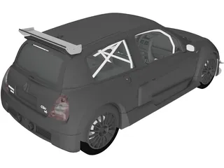 Renault Clio V6 Sport (2003) 3D Model preview