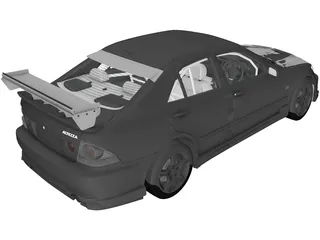 Toyota Altezza (2004) 3D Model preview