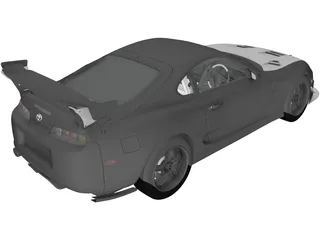 Toyota Supra Top Secret (1998) 3D Model preview