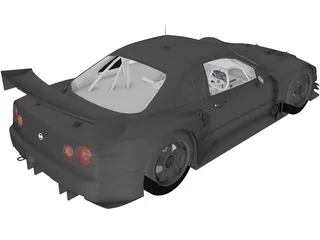 Nissan Skyline (2003) 3D Model preview