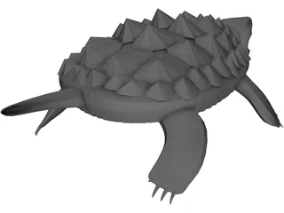 Alligator Turtle (Macrochelys Temminckii) 3D Model preview