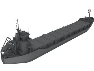 Cargo Ship Wagborg 3D Model preview