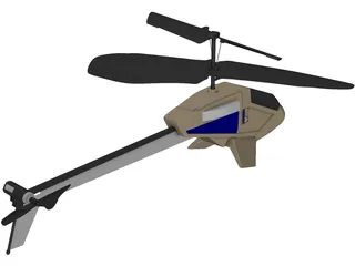 Picco Z RC Helicopter 3D Model preview